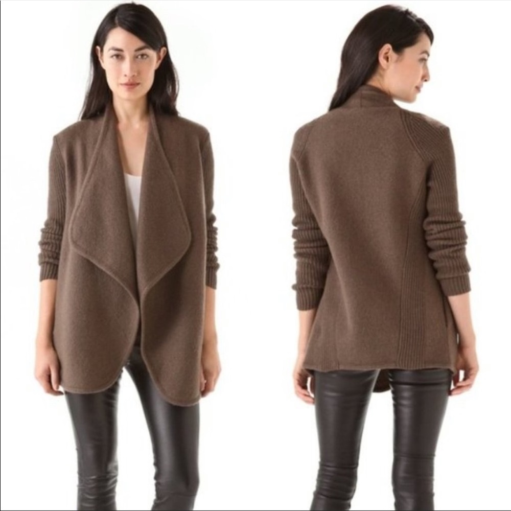 Vince. Wool drape cardigan sz S
